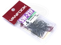 ヴァンフック スプーンエキスパートフック - エキスパートフック SW-21F #フッ素ブラック サイズ#6 細軸