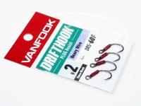 vanfook drift hook - Drift Hook Plug Assist Heavy Wire DRS-60F # Fluorocarbon Black Size 2 (Thick Shaft) Micro Barb