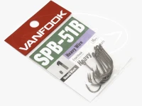 vanfook Expert Hook Heavy - SPB-51B #Stealth Black Size 1 Thick Shaft