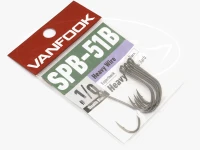 vanfook Expert Hook Heavy - SPB-51B #Stealth Black Size 1/0 Thick Shaft