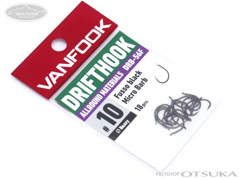 ヴァンフック ドリフトフック ドリフトフック オールラウンドマテリアルズ DRB-56F #10(太軸) #フッ素ブラック