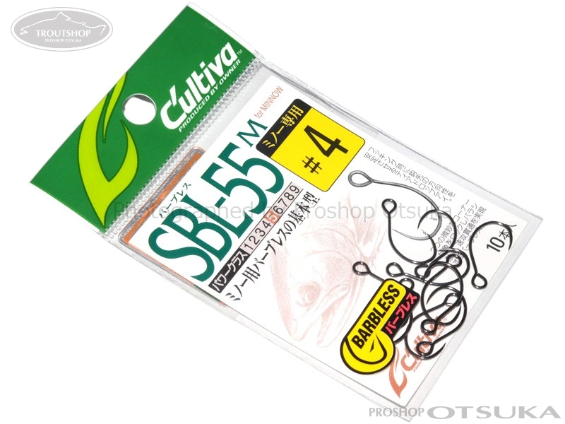 カルティバ シングルフック カルティバ SBL-55M #4 #ブラック