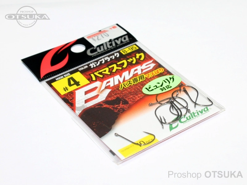 オーナー ワームフック バマスフック B-95 #4 