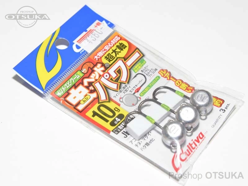 オーナー 虫ヘッドパワー JH-90 10g #4 超太軸 錘換算 2.5号