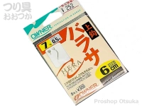 オーナー バラサ - 上鈎  7号 ハリス0.5号6cmチチワ付