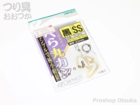 オーナー へら丸カン - 81139 #黒 サイズSS 外径2.5mm 内径1.5mm