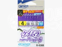オーナー ケイムラ ハイパーパニック6 - R-6369 - ケイムラ細袖4号 全長140cmハリス0.8号