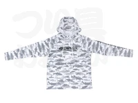 オーナー サンブロックフーディー オーナー - 9974 # ホワイトフィッシュカモ Sサイズ