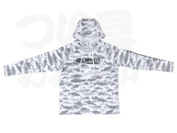 オーナー サンブロックフーディー オーナー - 9974 #ホワイトフィッシュカモ XLサイズ