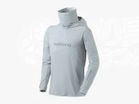 シマノ サンプロテクション フーディーシャツ - SH-060Y<span class="badge bg-danger">メール便不可</span> #スカイグレー 2XLサイズ