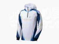 シマノ リミテッドプロ ハーフジップフーディ - SH-124Y #リミテッドブルー 2XLサイズ