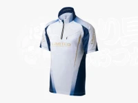 シマノ リミテッドプロ ハーフジップシャツショートスリーブ - SH-125Y #リミテッドブルー XLサイズ