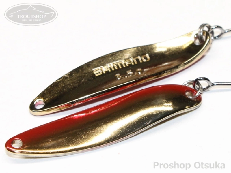 シマノ カーディフエリアスプーン カーディフスプーン スリムスイマー3.5g 3.5g #61T レッドゴールド