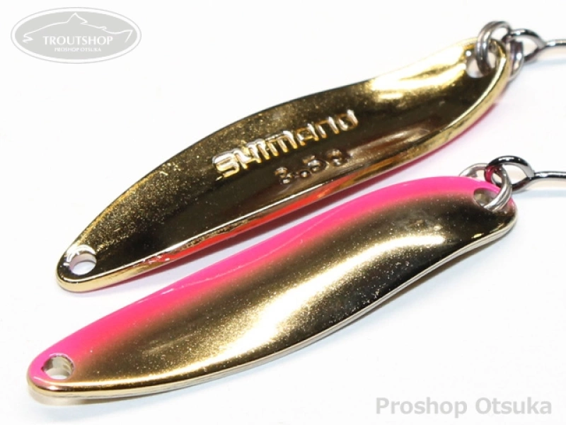 シマノ カーディフエリアスプーン カーディフスプーン スリムスイマー3.5g 3.5g #62T ピンクゴールド