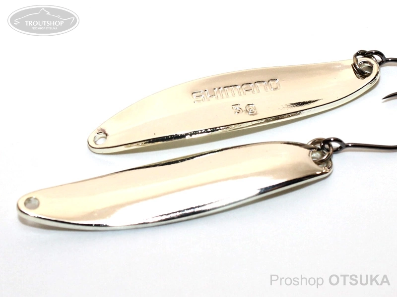シマノ カーディフエリアスプーン カーディフスプーン スリムスイマー5.0g 5.0g プレミアムメッキ #79T フルシルバー