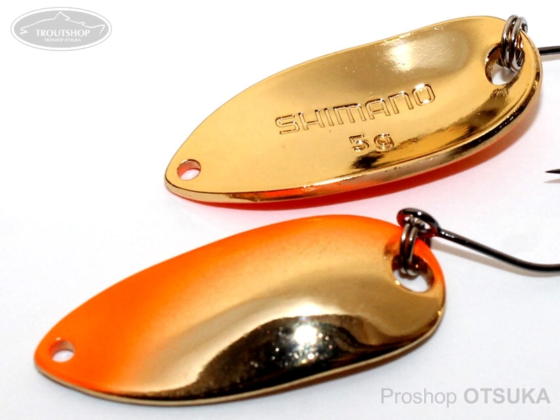 シマノ カーディフエリアスプーン カーディフスプーン ロールスイマー 5.0g 5.0g プレミアムメッキ #70T オレンジゴールド