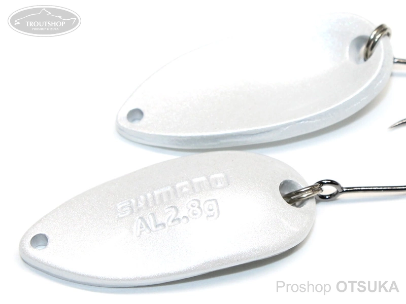 シマノ カーディフエリアスプーン カーディフエリアスプーン アルミロール2.8g 2.8g #16S パールホワイト