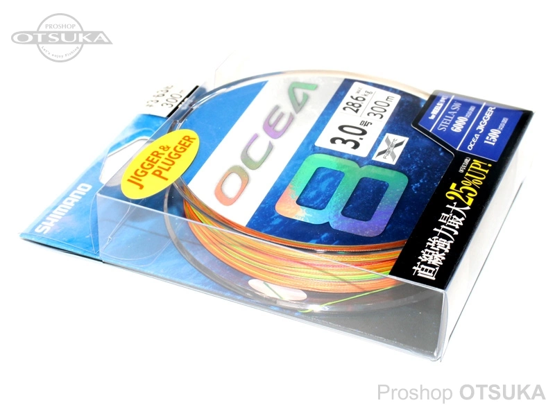 シマノ オシア 8 オシア 8 300m 3.0号 MAX28.6kg 10m×5色マーキング