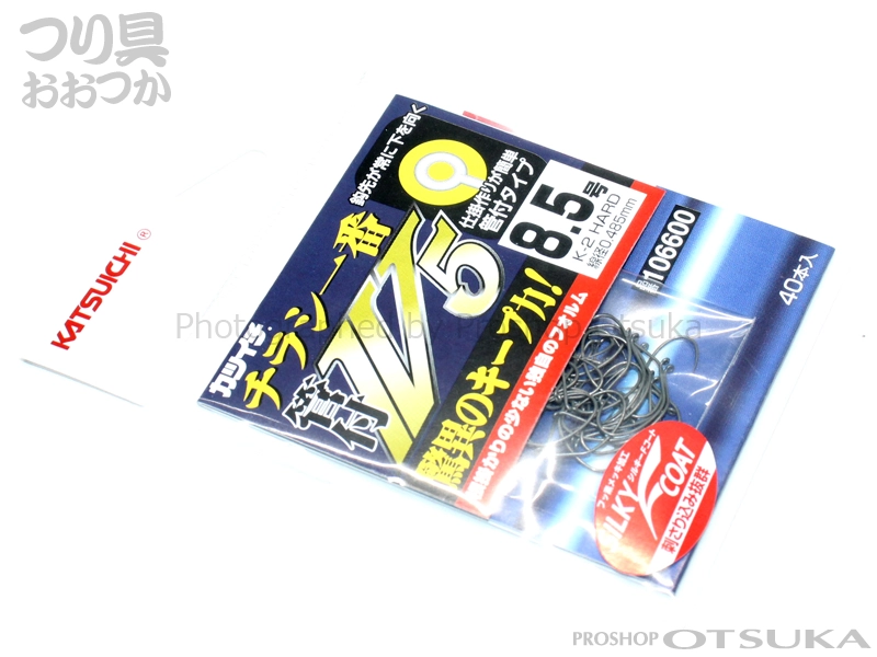 カツイチ チラシ一番 管付V5 106587 8.5号 鮎用針/バラ掛針 鈎 鮎用針