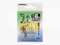 カツイチ やまめ・あまご一番ヒネリ - 糸付 -. 鈎:6号 ハリス:0.3号約50cm