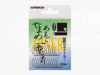 カツイチ やまめ・あまご一番ヒネリ - 糸付 -. 鈎:7.5号 ハリス:0.4号約50cm