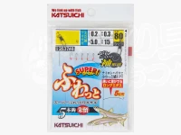Katsuichi Super Soft Wakasagi Sleeve - SH-5R Red Hook Size 1.5 branch, Size 0.2 main line, Size 0.3 total length 80cm