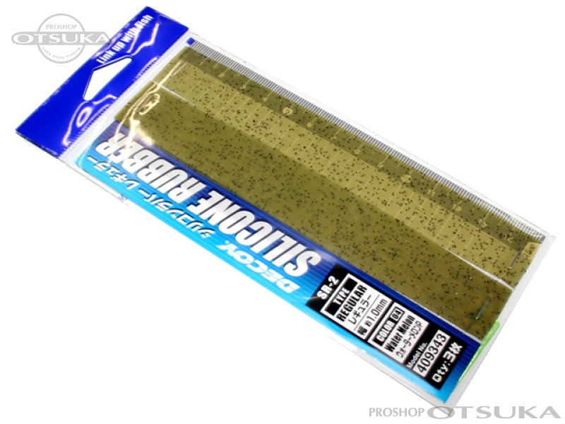 デコイ シリコンラバー SR-2 レギュラー 幅 約1.0mm #04 ウォーターメロンP