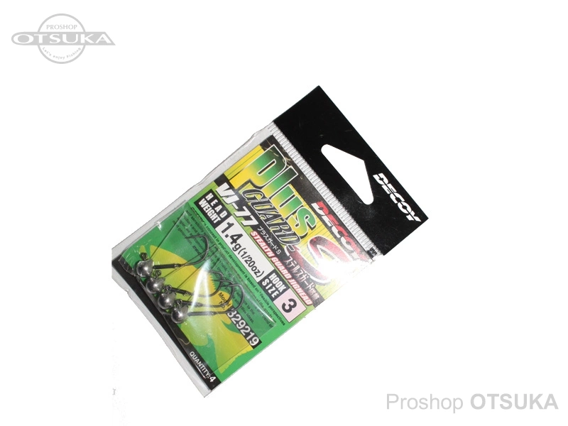 デコイ ジグヘッド VJ77 プラスガードS 1.4g フックサイズ#3 -