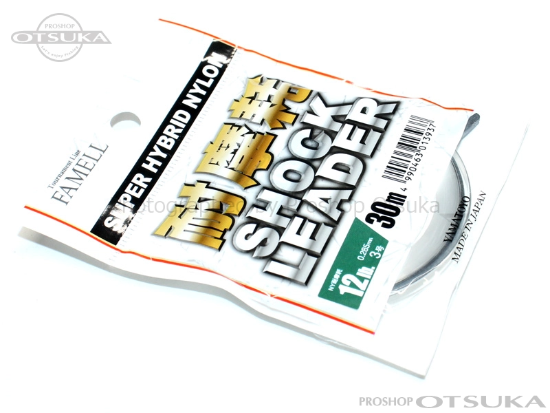 山豊テグス ナイロンショックリーダー 耐摩耗ショックリーダー 12lb 3号 0.285mm # クリアー