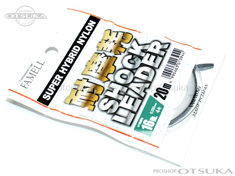 山豊テグス ナイロンショックリーダー 耐摩耗ショックリーダー 16lb 4号 0.330mm # クリアー