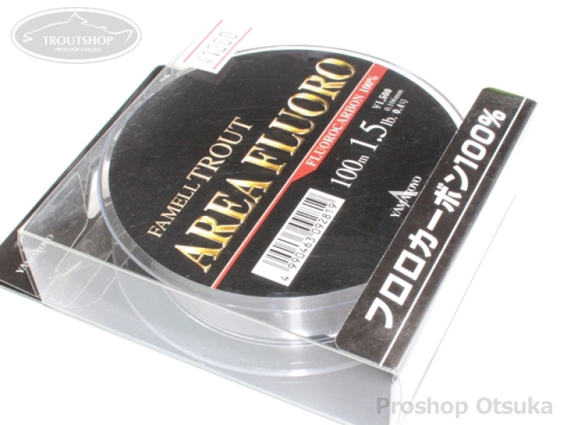 山豊テグス ファメル ファメル トラウトエリアフロロ 1.5lb 100m #クリアー