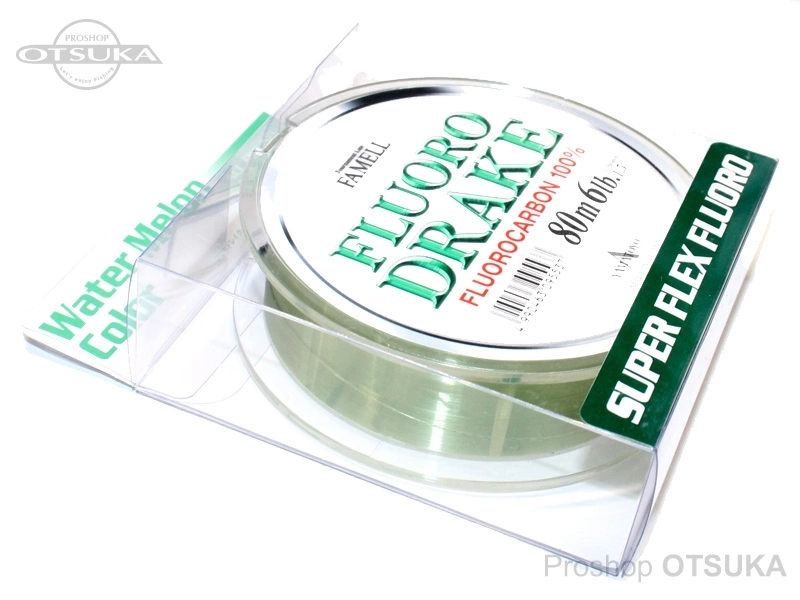 山豊テグス フロロドレイク フロロドレイク** 6lb #ウォーターメロンカラー