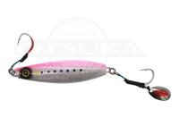 ハヤブサ ジャックアイ - 船マキ #2 リアル魚鱗ピンクイワシ網目夜光 120g