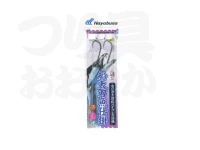 ハヤブサ 船太刀魚仕掛 - SW112 食い渋り対応パイプレス仕様 ケン付きワームフック#3/0 ハリス8号 全長2m