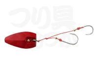 ハヤブサ 貫撃遊動テンヤ - SE105 #12 マットレッド 12号