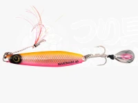 ハヤブサ ジャックアイ  マキマキ FS417 #25 リアル魚鱗UVフラッシュオレピン 30g