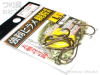 ハヤブサ 強靭ヒラメ -  親鈎専用 #イブシ茶 L号