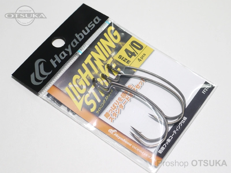 ハヤブサ バス ライトニングストライク FF-316 #4/0 防錆フッ素コーティング仕様