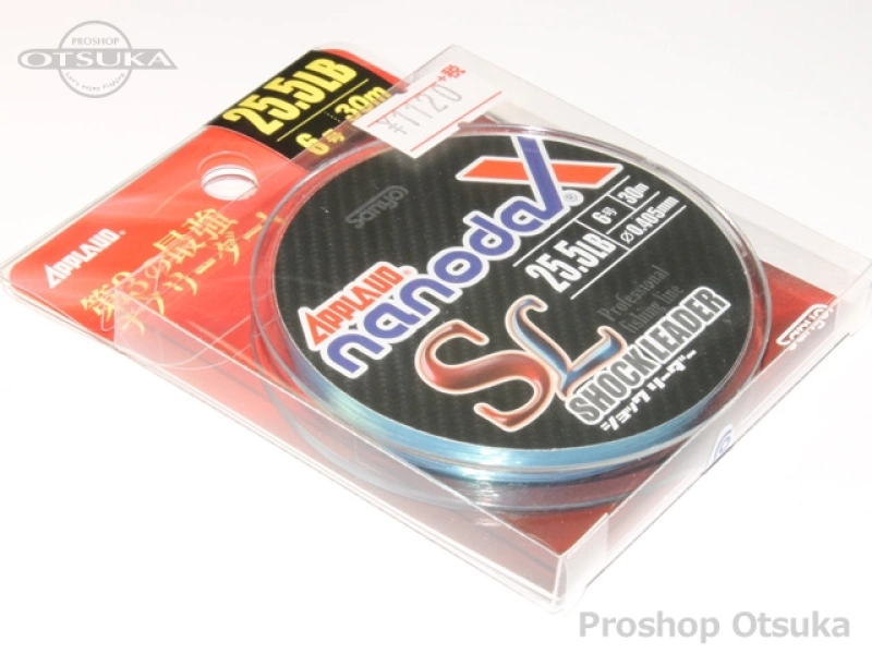 サンヨーナイロン ナノダックス ナノダックスショックリーダー 25.5lb/6号 30m巻き -