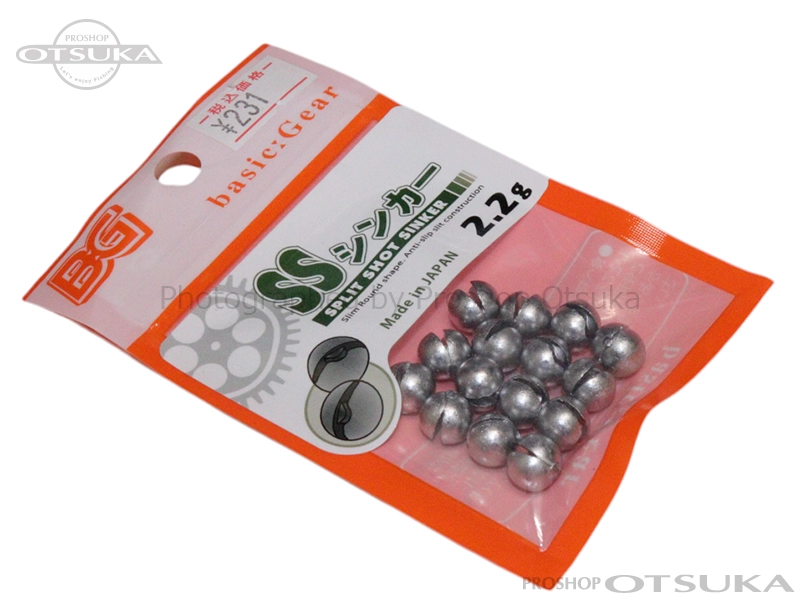 谷山商事 ベーシックギア スプリットショットシンカー 2.2g 