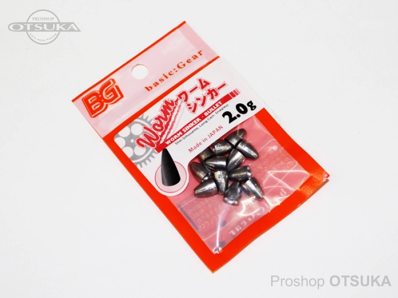 ベーシックギア ワームシンカー - 2.0g -.