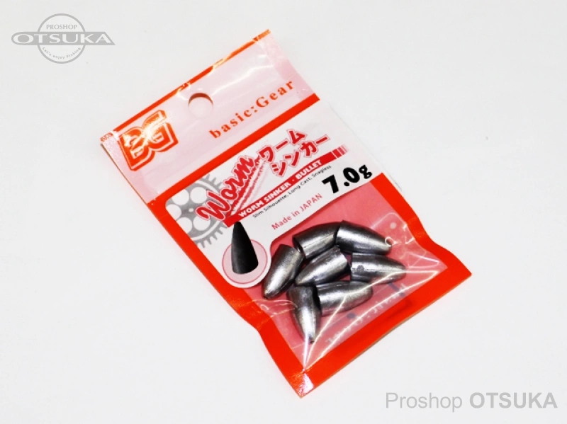ベーシックギア ワームシンカー - 7g -.