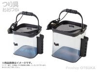  浜田商会 ルキア ランガンクリアーバケツ 24cm 