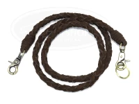 Wise custom leather chain - Leather chain 90cm #Dark Brown Total length 90cm