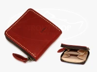 レザースタイルペルフェット トラベルウォレット  #オイルドペルフェレッド 約95mmX88mmX25mm