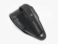 leather style perfette lure return case -  Black/Black Stitch Approximately 13cm x 7.5cm