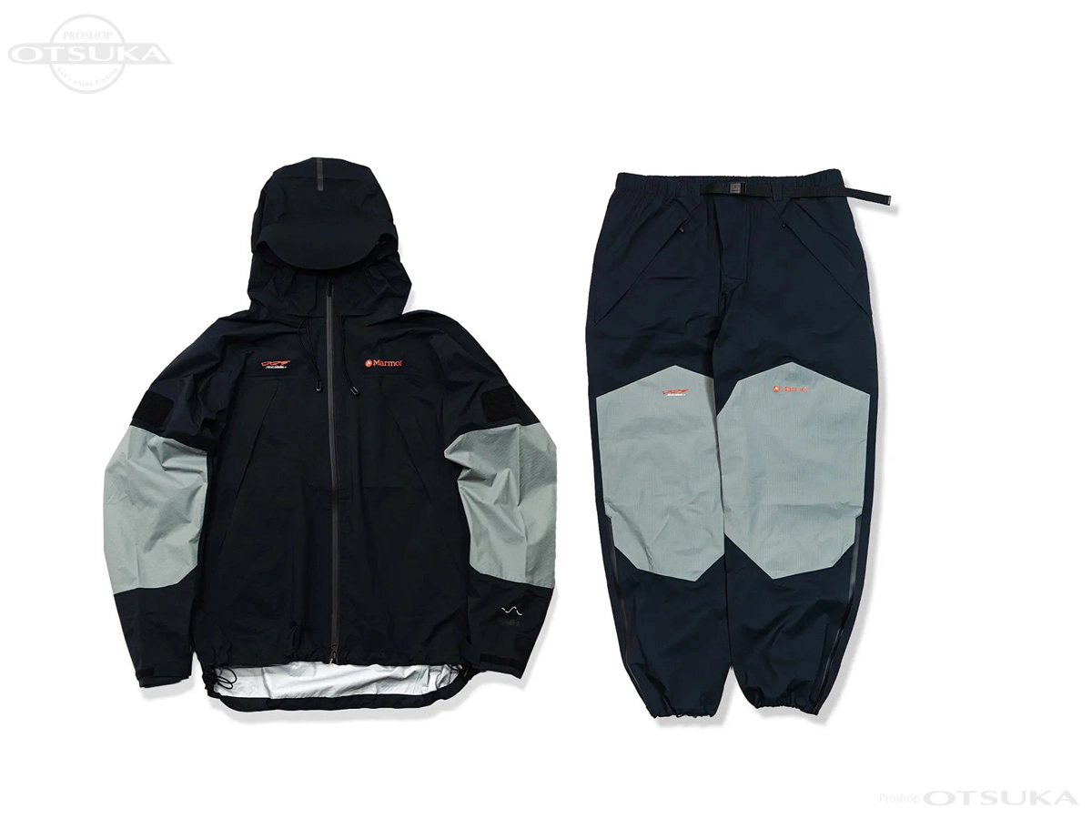h*u様 Marmot x DRT CHIMERA RAIN SUIT GRAY DRT Marmot DRT Chimera Rain Suit | JDM Fishing Tackle - Proshop Otsuka