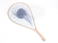 ワイズカスタム ランディングネット - WISE 70cm プレミアム #グリップ材:花梨 全長70cm 内径48.5cm 全幅33.5cm